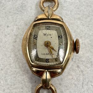 VTG Wyler Watch Womens 16mm Gold Tone Incaflex Manual Wind Working READ